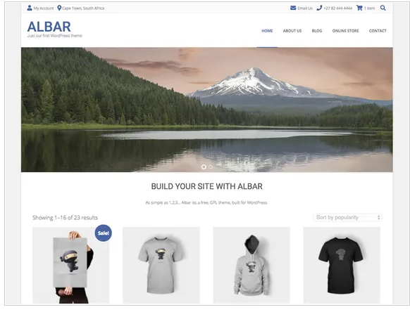 albar free wordpress theme