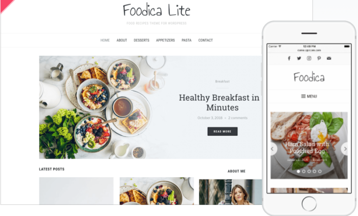 foodica free wordpress theme