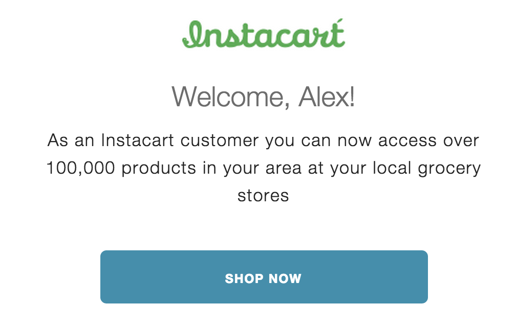 instacart-welcome-email