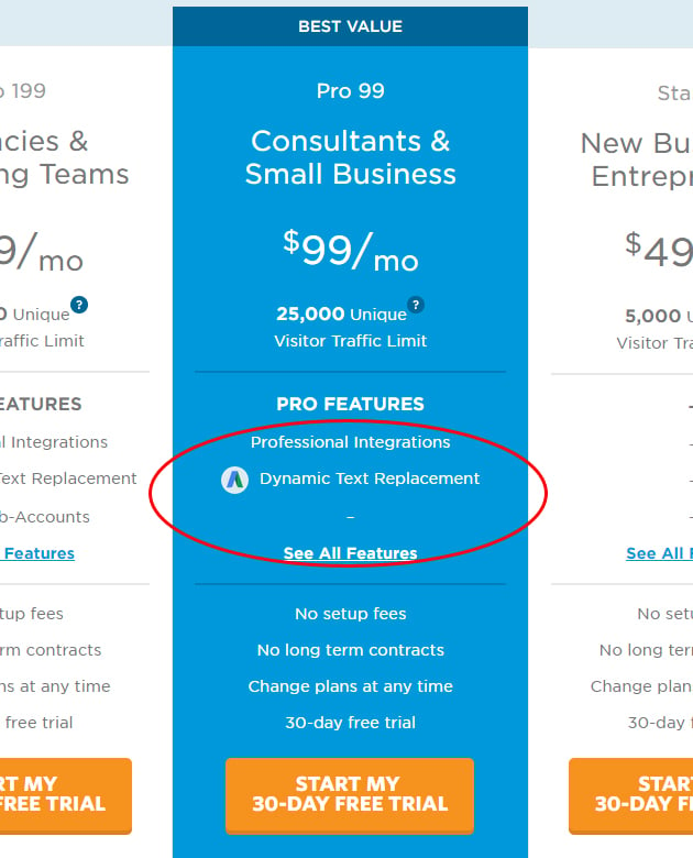 unbounce-dynamic-text-replacement-pricing-page