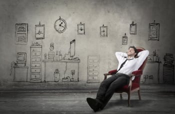 Relaxed businessman
