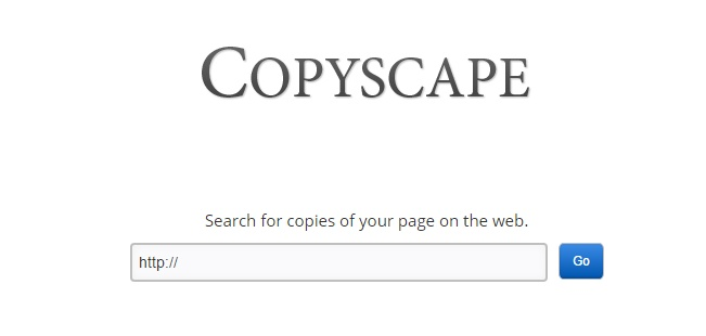 Immagine di Copyscape per ricercare se il proprio sito è stato copiato