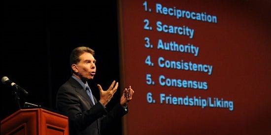 neuroscience sales tips - info from robert b. cialdini 