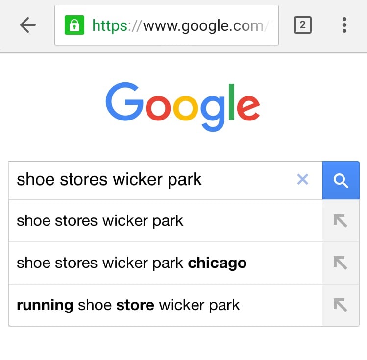 google-local-search-keywords