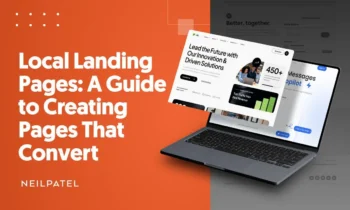 A graphic that says Local Landing Pages: A Guide To Creating Pages That Convert