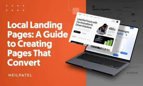 A graphic that says Local Landing Pages: A Guide To Creating Pages That Convert
