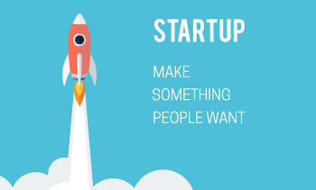 Flat designt business startup launch concept.