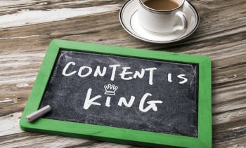 content is king handwritten