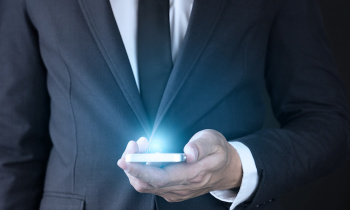 Businessman hand Using Smartphone .Lifestyle technology concept