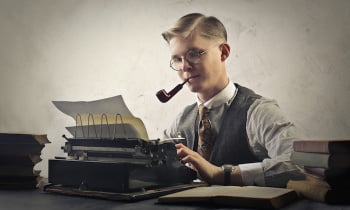 Writer at work