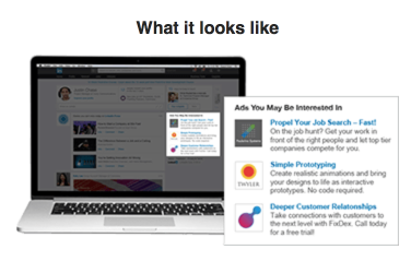linked in text ads