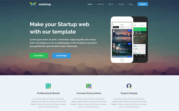 call to action da landing page a wstartup