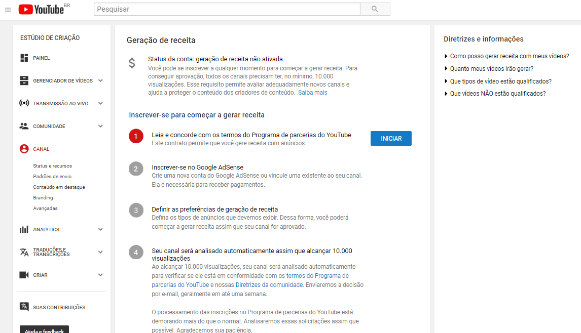 Guia Prático Como Criar Um Canal no YouTube e Monetizar Sua Conta