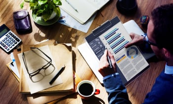 Businessman Working Calculator Balance Financial Planning Paperwork Concept