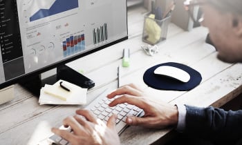 Businessman Working Dashboard Strategy Research Concept