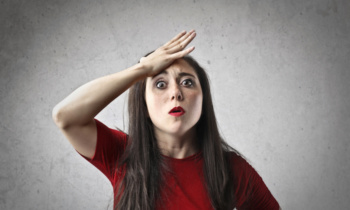 Woman regretting something