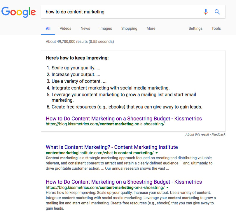 what are serp snippets