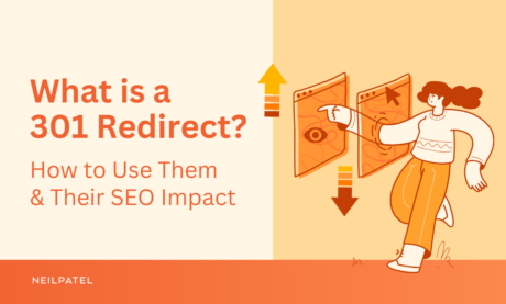 Illustration with text that reads "What is a 301 Redirect? How to Use Them & Their SEO Impact."