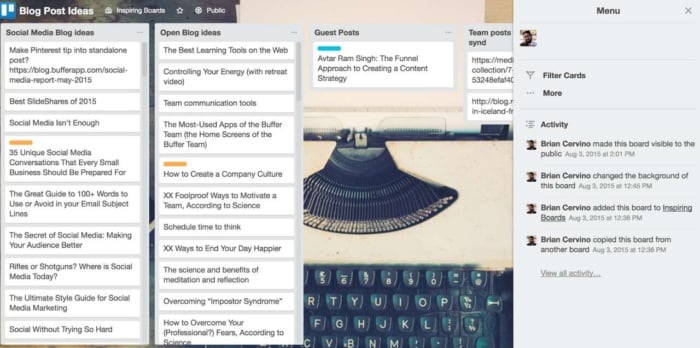 como usar o trello: método buffet