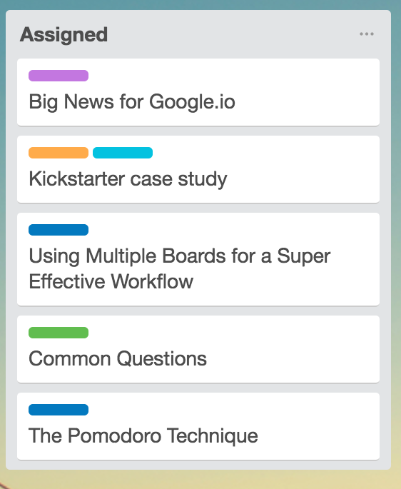 como usar o trello - posts assigned