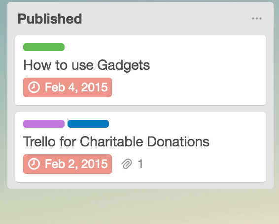 como usar o trello - publicados