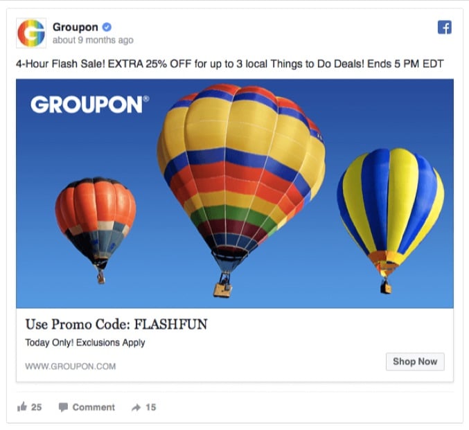 groupon facebook