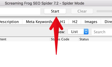 use screaming frog to create a sitemap