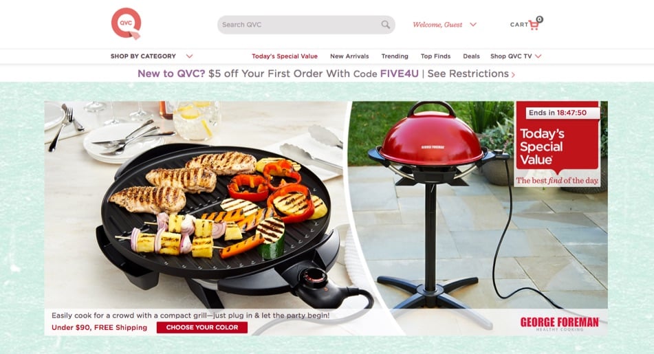 new customer qvc code