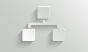Network icon – vector white app button