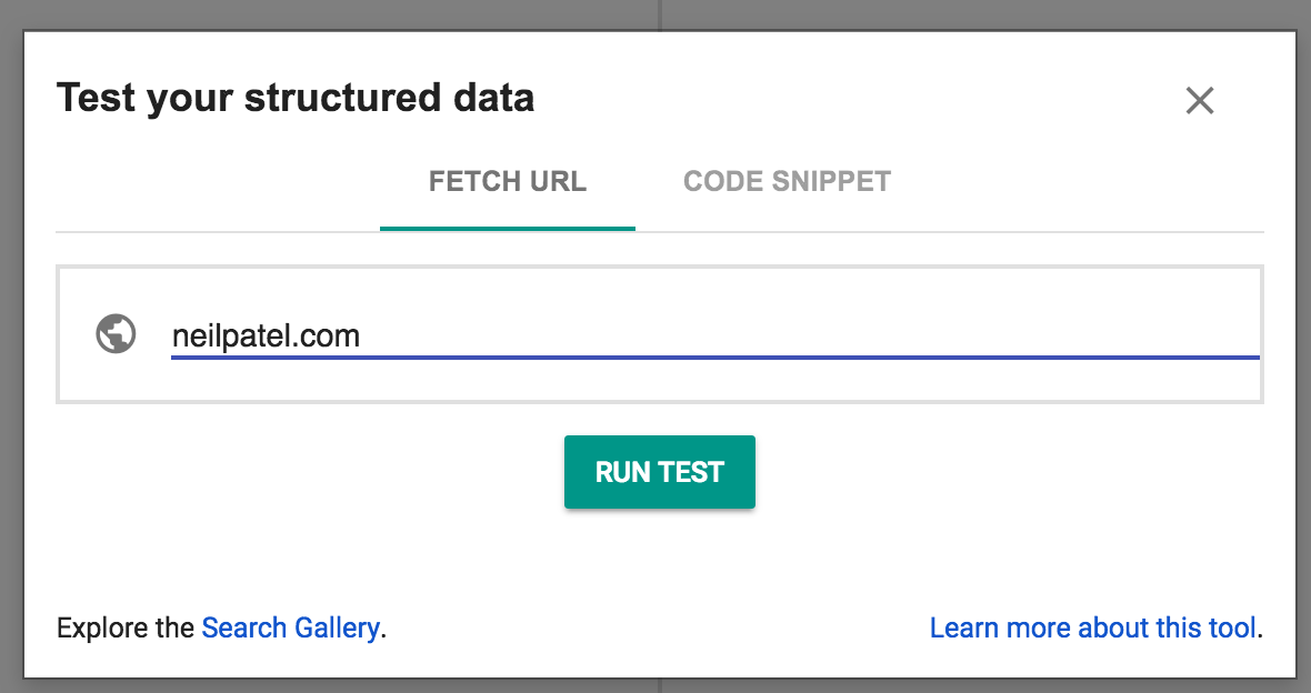 guide d'index de site Web d'outil de test de balisage de données structurées 