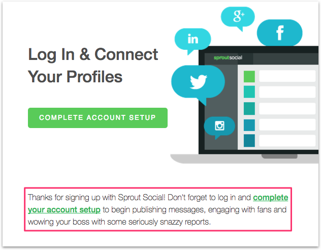 sprout social onboarding email