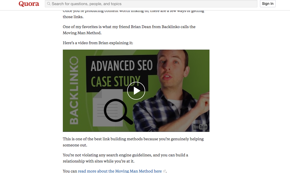 youtube seo tips share on quora example 