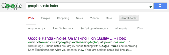 improve google rankings - title tag example 