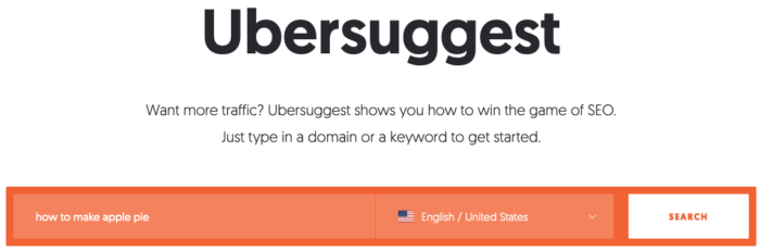 use ubersuggest for YouTube SEO