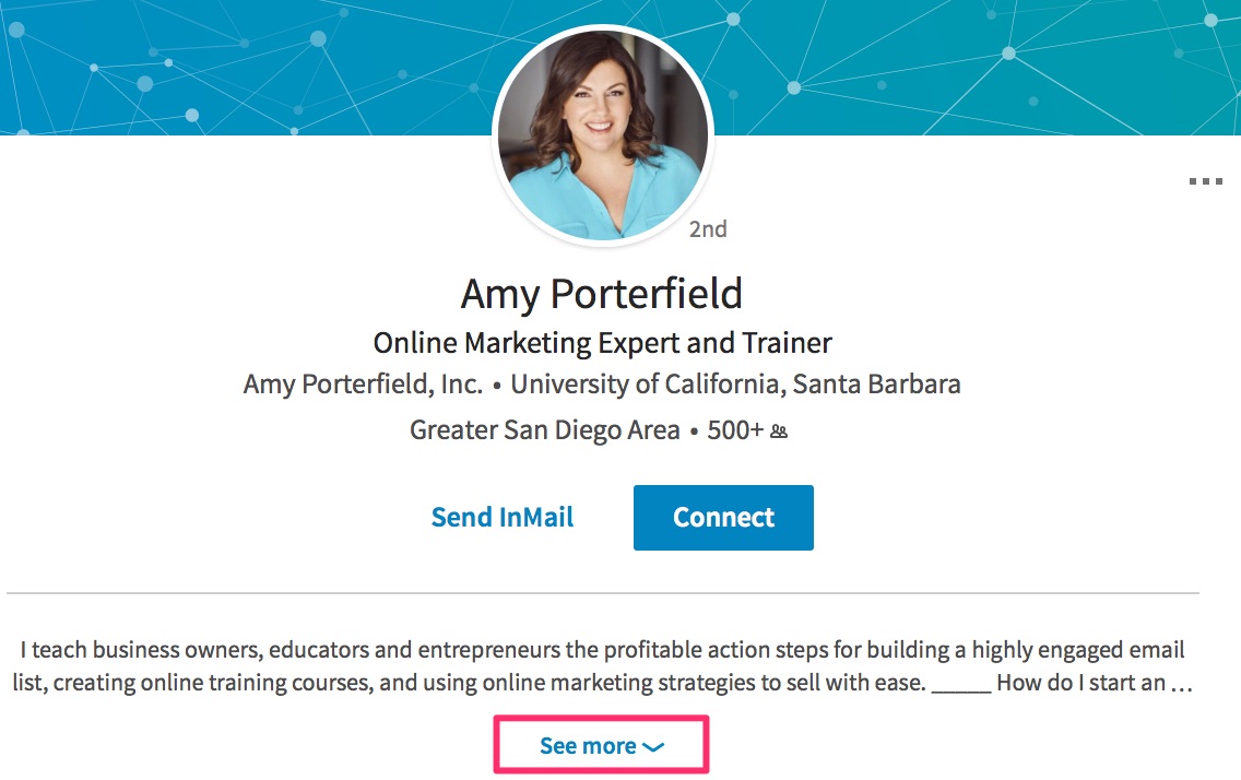 2 Amy Porterfield LinkedIn