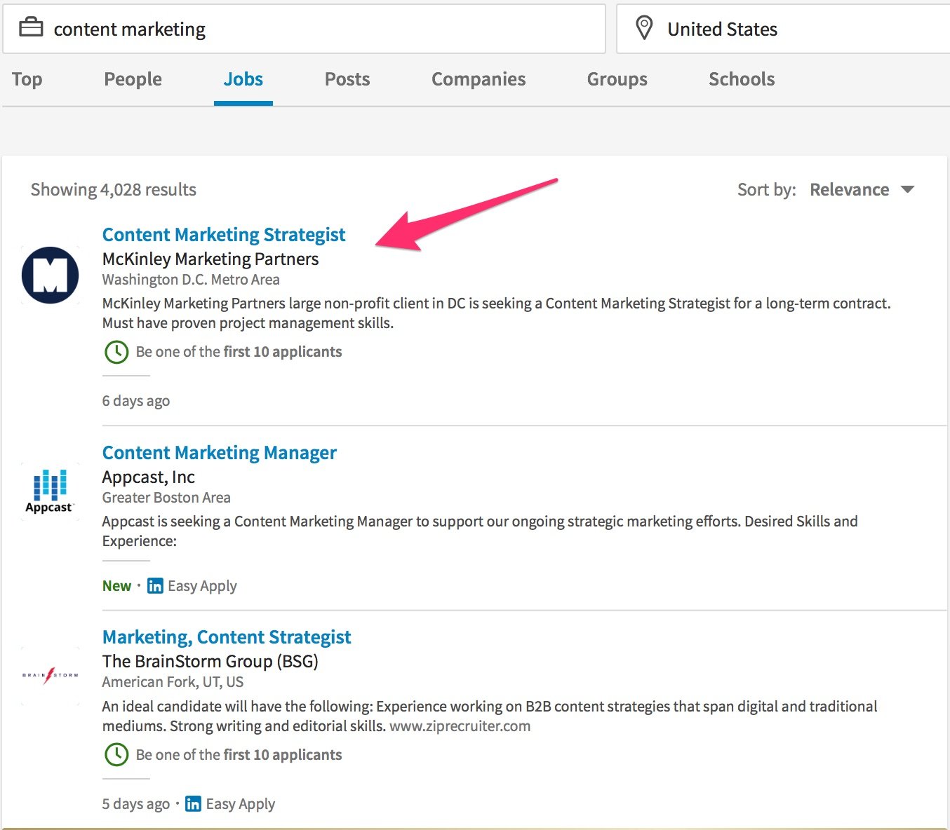 2 content marketing Jobs in United States LinkedIn 1