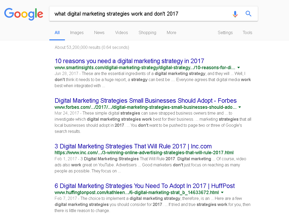 Digital Marketing Strategies 2017