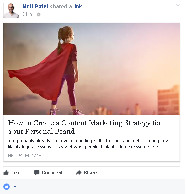 Neil Patel Facebook 1