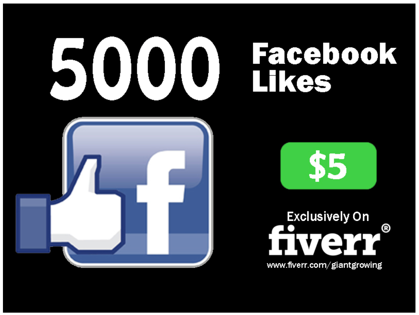 An advertisement  for buying likes connected  Facebook.