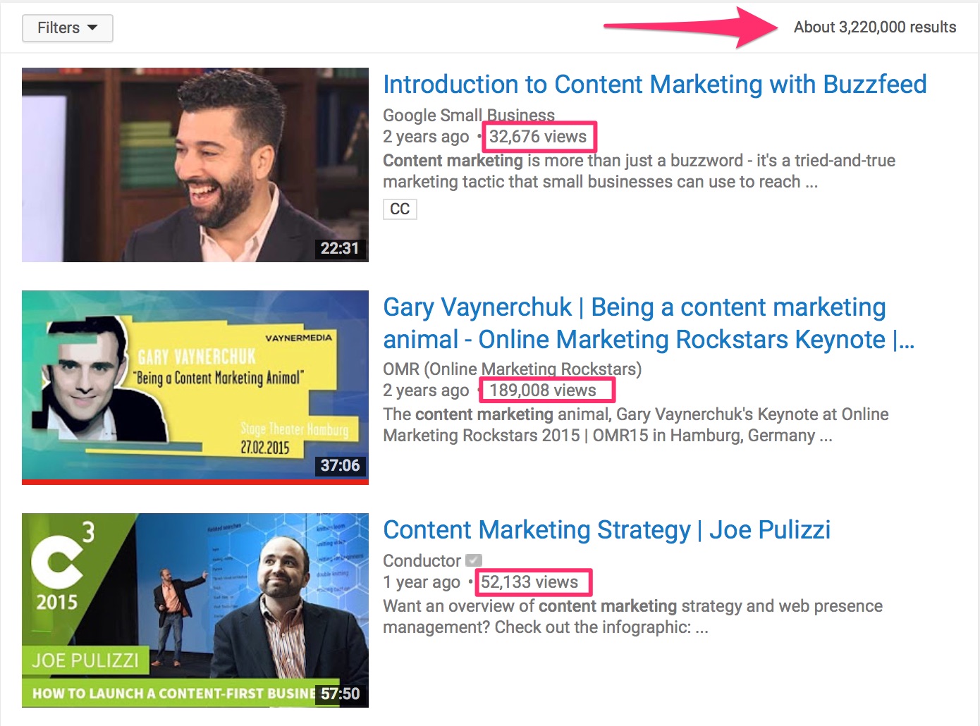 content marketing YouTube