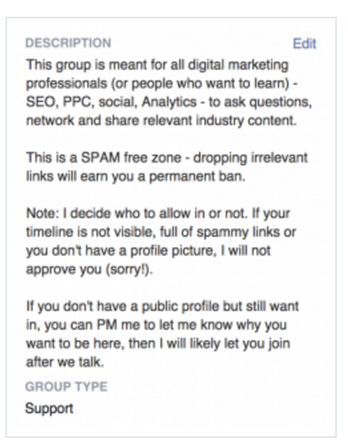 grow your facebook group rules 