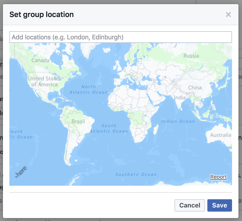 facebook group set location 