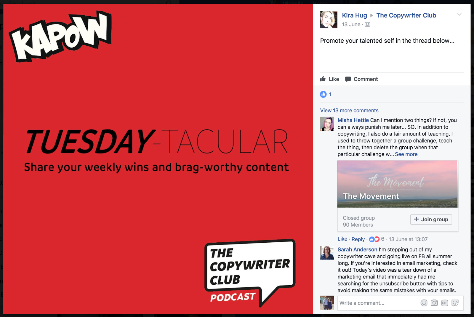 grow your facebook group with theme days 