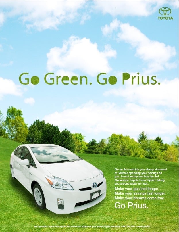 Toyota Prius behavioral marketing example 