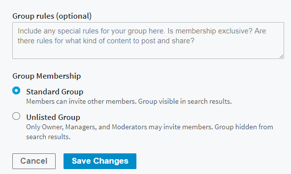 create group to promote event linkedin 
