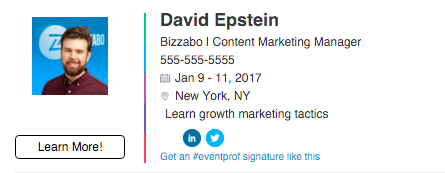 promote an event through email signature 