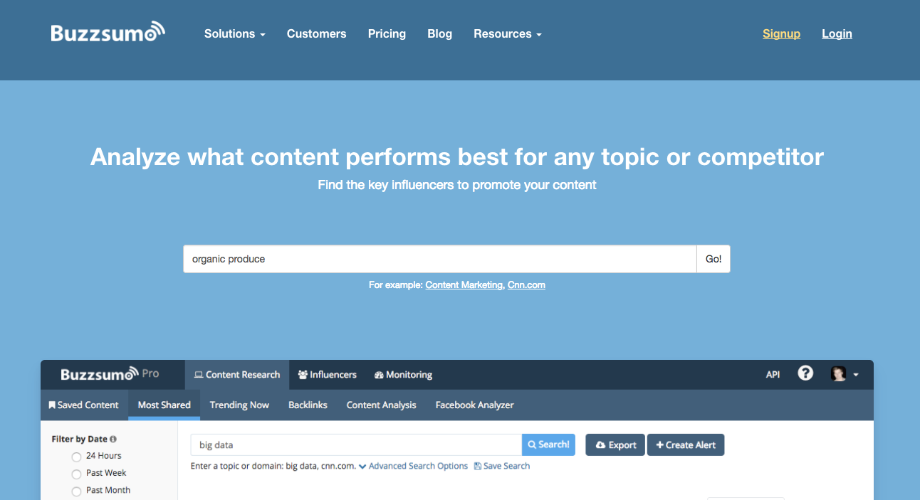 BuzzSumo Find the Most Shared Content and Key Influencers