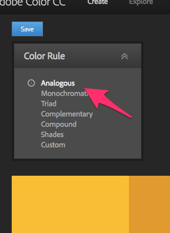 Color wheel Color schemes Adobe Color CC 3