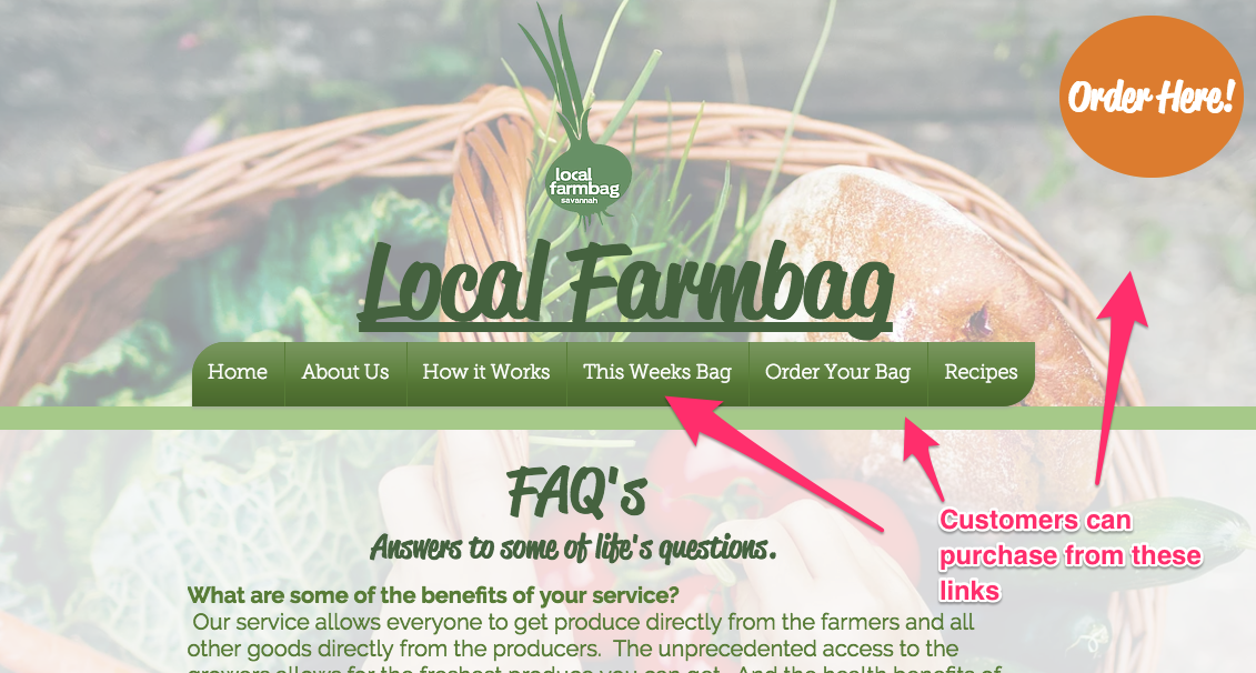Home Local Farmbag Savannah FAQ s