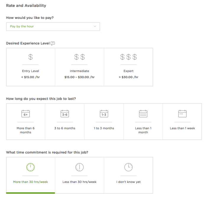 Job Postings outsourcing example 